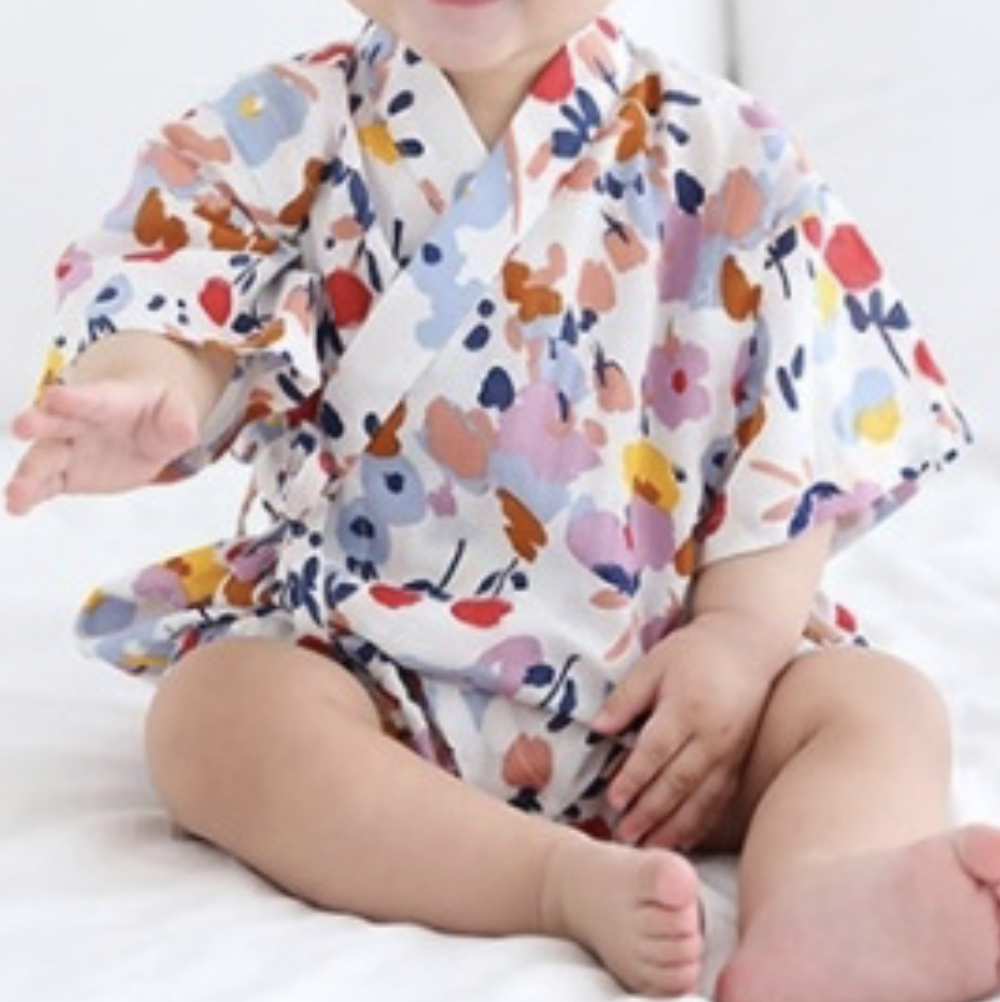 Tie-Side Onesie - Coco Blossom, L Size