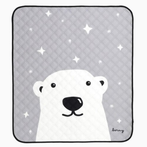 Quilted Waterproof Mat - Polar Bear (gray), M size