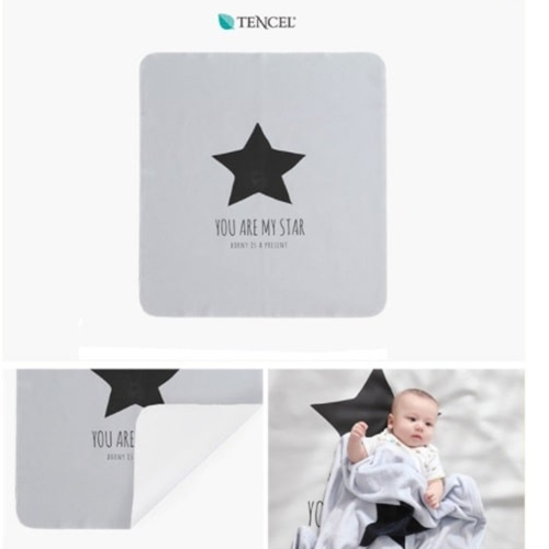 All Eco Waterproof Mat - You Are My Star (gray), M Size