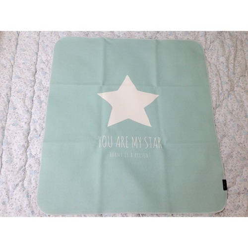 All Eco Waterproof Mat - You Are My Star (blue), M Size