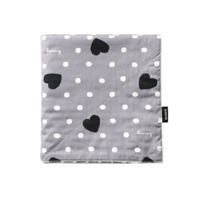 Large Blanket - Je T`aime (gray)