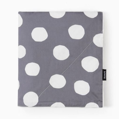 Large Blanket - Big Dot (gray)