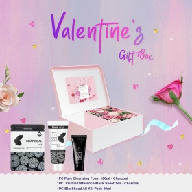 [V-DAY] Charcoal Skincare Flower Gift Box