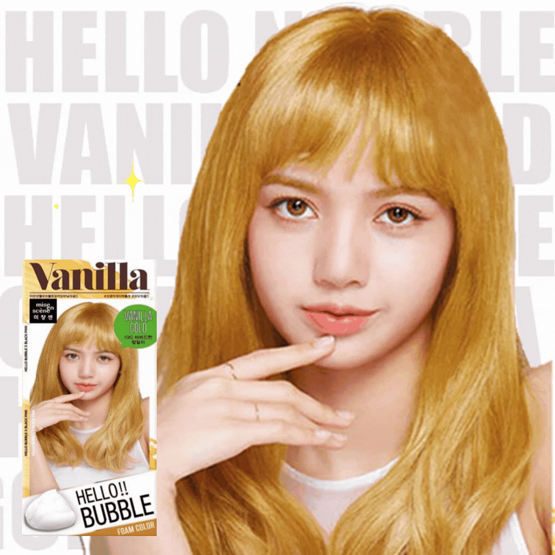 Hello Bubble Hair Dye Foam Color (Vanilla Gold)