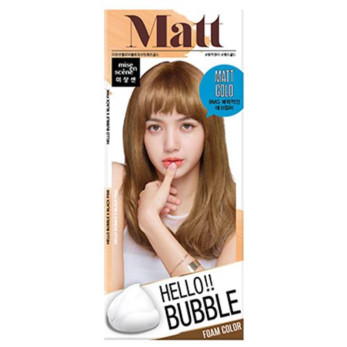 Hello Bubble Hair Dye Foam Color (Matt Gold)