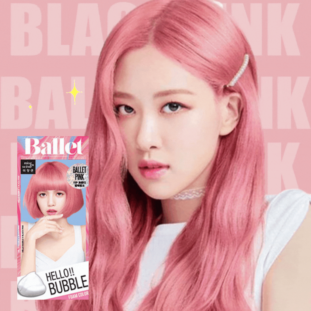 Hello Bubble Hair Dye Foam Color (Ballet Pink)