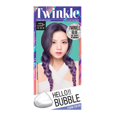 Hello Bubble Hair Dye Foam Color (Twinkle Blue)
