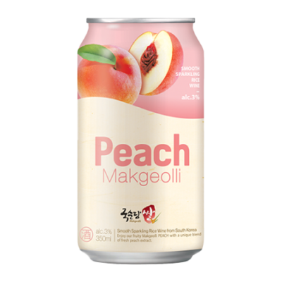 Rice Makgeolli Peach Can 350ml