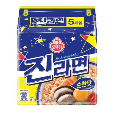 Jin Ramen Noodle Mild (Multi) (5pcs) 120g