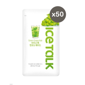 Refreshing Korean Pouch Drinks Green Grape Ade 230ml - 50pcs/pack