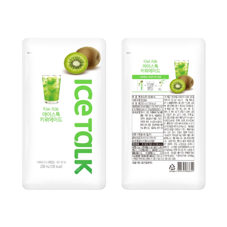 Refreshing Korean Pouch Drinks Kiwi 230ml - 50pcs/pack