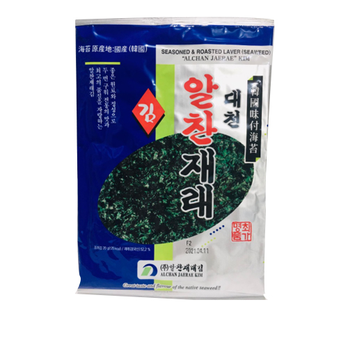 Seasoned & Roasted Traditional Laver Seaweed 5gx3