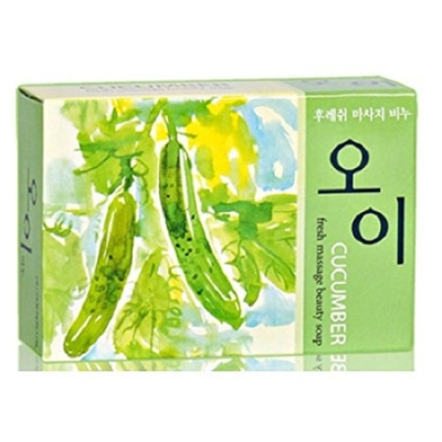 Cucumber Fresh Massage Beauty Soap 100g