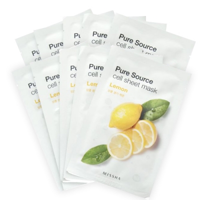 Pure Source Cell Sheet Mask 10ea - Lemon