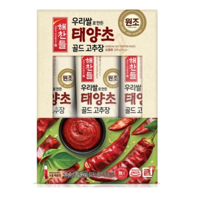 Haechandle Rice Sun Dried Pepper Gold Red Pepper Paste (Gochujang) 60g*3pcs
