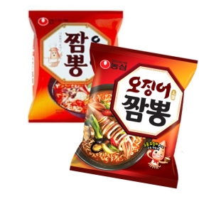 Ojingeo Champong Squid & Seafood Noodle Pouch 124g