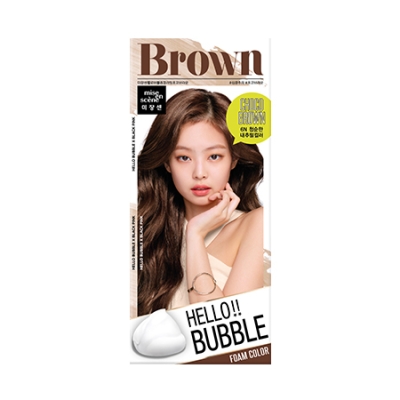 Hello Bubble Hair Dye Foam Color (Choco Brown)